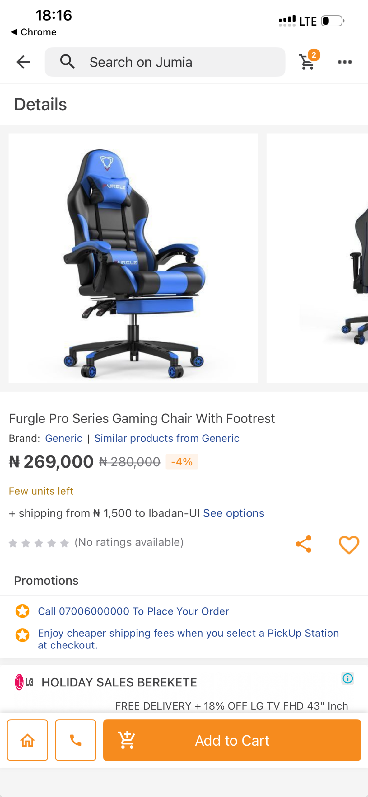 Gaming chair price in Nigeria