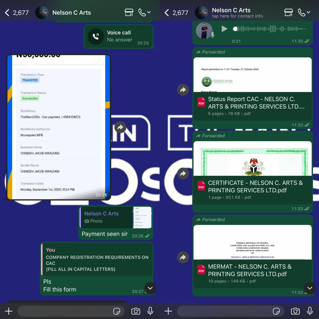 Sample LTD registration proof 3